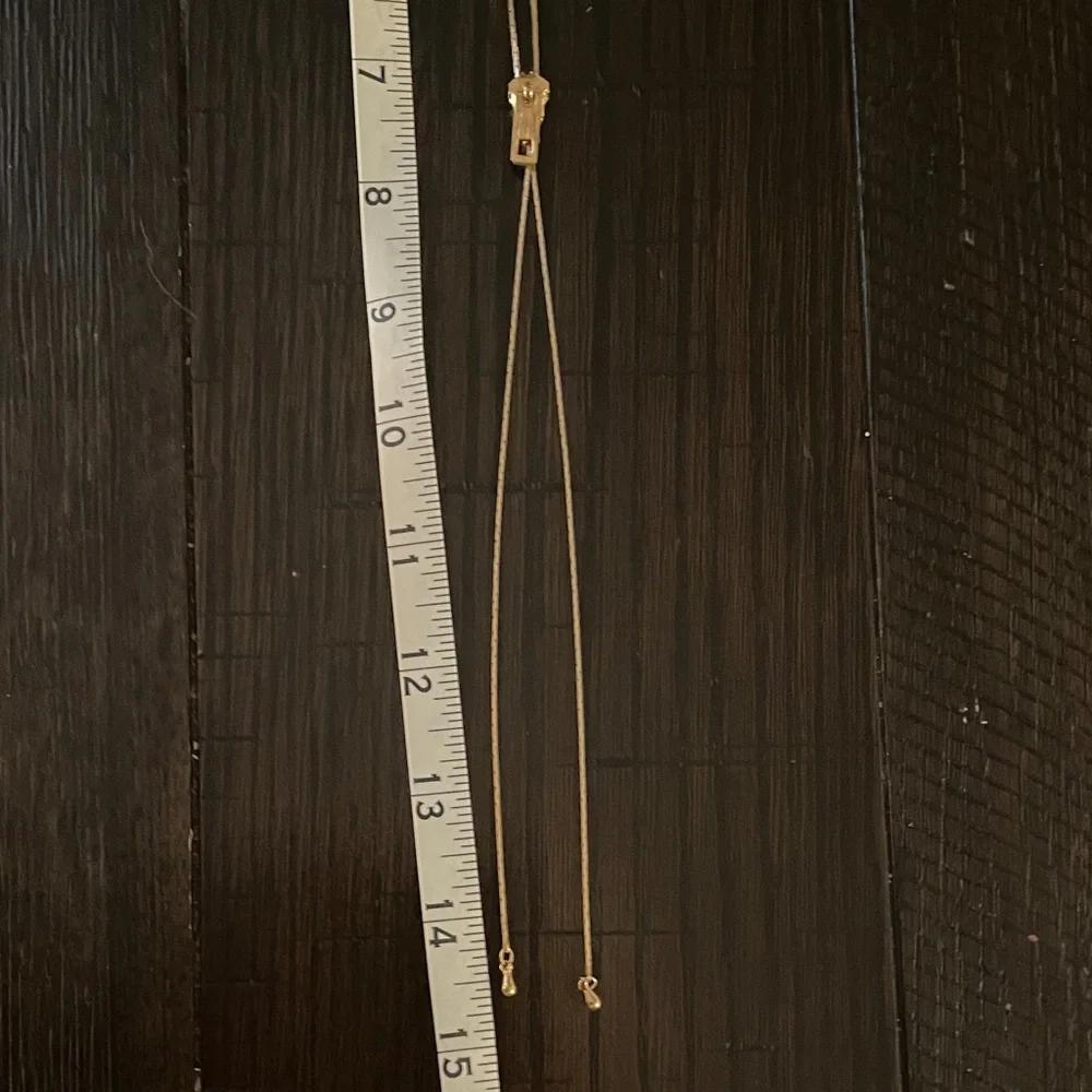 Vintage Gold Chain Necklace - Shiny Gold Tone - Picture 4 of 8